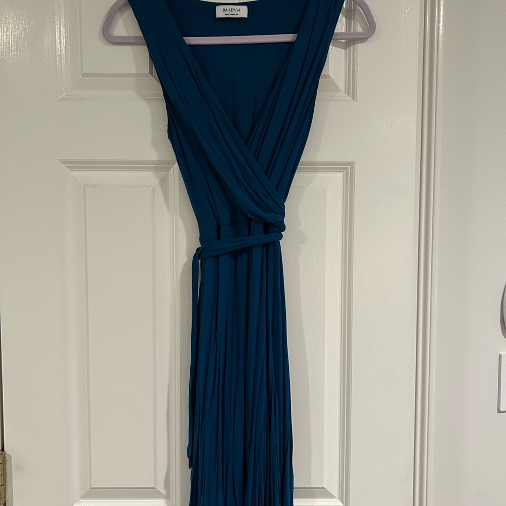 Bailey 44 Blue Sleeveless Wrap Dress